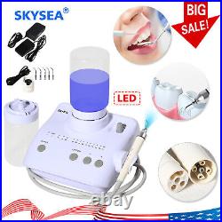 Dental Ultrasonic Piezo Scaler LED Handpiece 2Bottles 5Tips fit EMS Cavitron