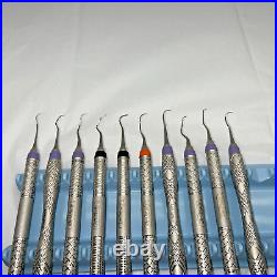 Lot of 15 Hu Friedy Dental Hygiene Instruments & 4 Cavitron Ultrasonic Inserts