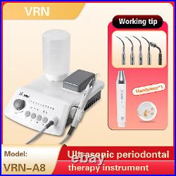 US Dental Ultrasonic Scaler fit EMS Cavitron + LED Handpiece+Tips+Bottles VRN-A8
