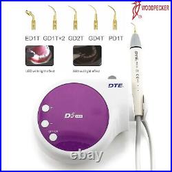 Woodpecker DTE Dental D5 LED Ultrasonic Scaler Cavitron Handpiece HD-7L Purple