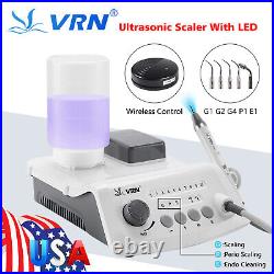 Woodpecker Style Dental LED Ultrasonic Scaler with 5Tips Fit EMS Cavitron VRN-A8